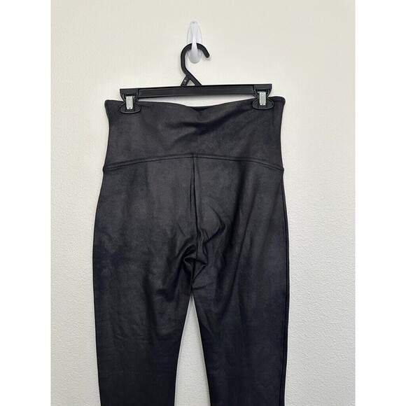Spanx Women's Faux Leather Leggings Full Length Black Size XL Stretch Slimming - Picture 3 of 7